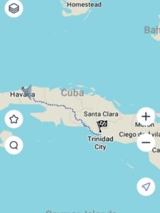 BATW Cuba Map Havana to Trinidad