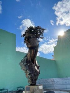 BATW Cuba head sculpture
