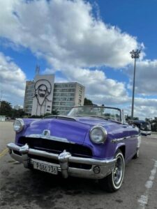 BATW Cuba 2022 Purple Car Revolution Square
